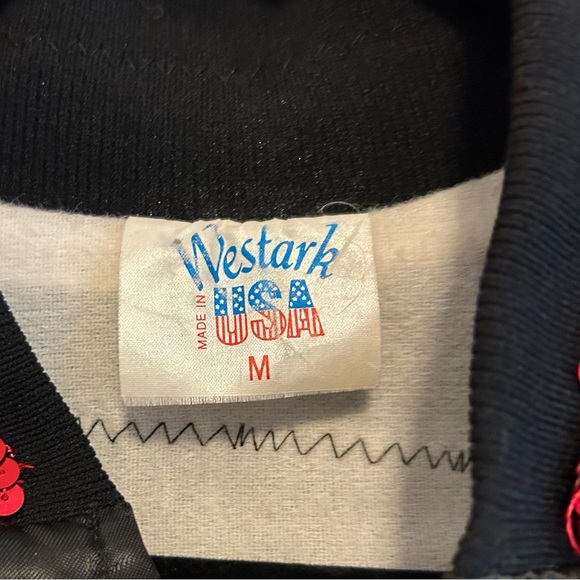 Westark USA Vintage Baseball Jacket with Red Fringe Medium - Picture 5 of 6